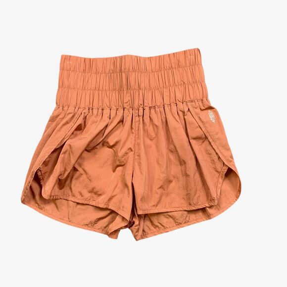 FP Movement Shorts Womens S Small Peach The Way Home High Waist Free People - Picture 1 of 10